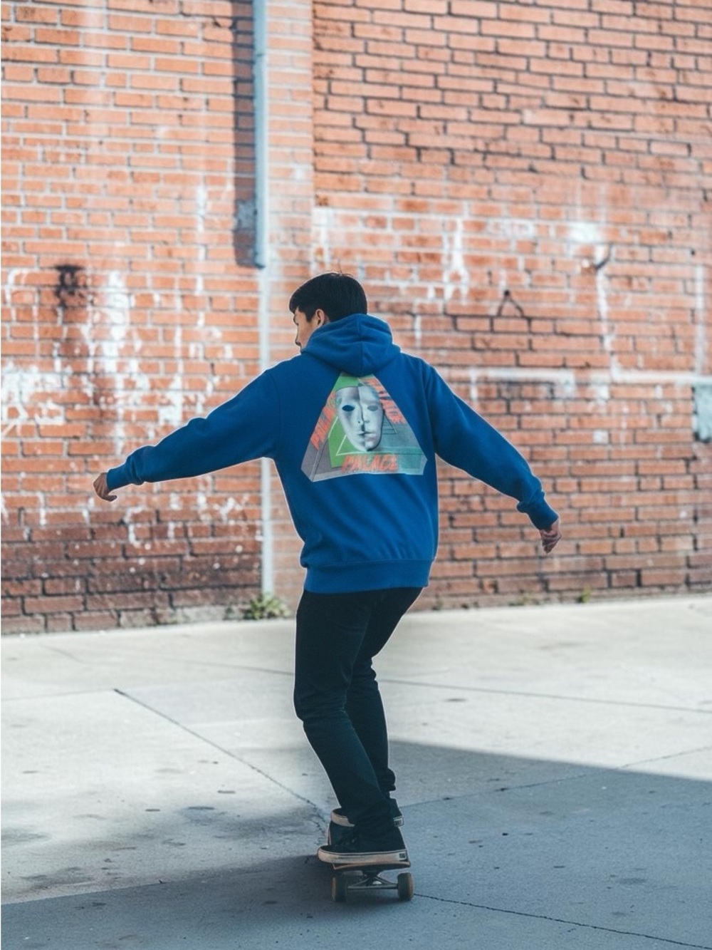 Palace Skateboards Tri-Bury Hoodie SS19 Mask Tri-Ferg Blue Rare Skate